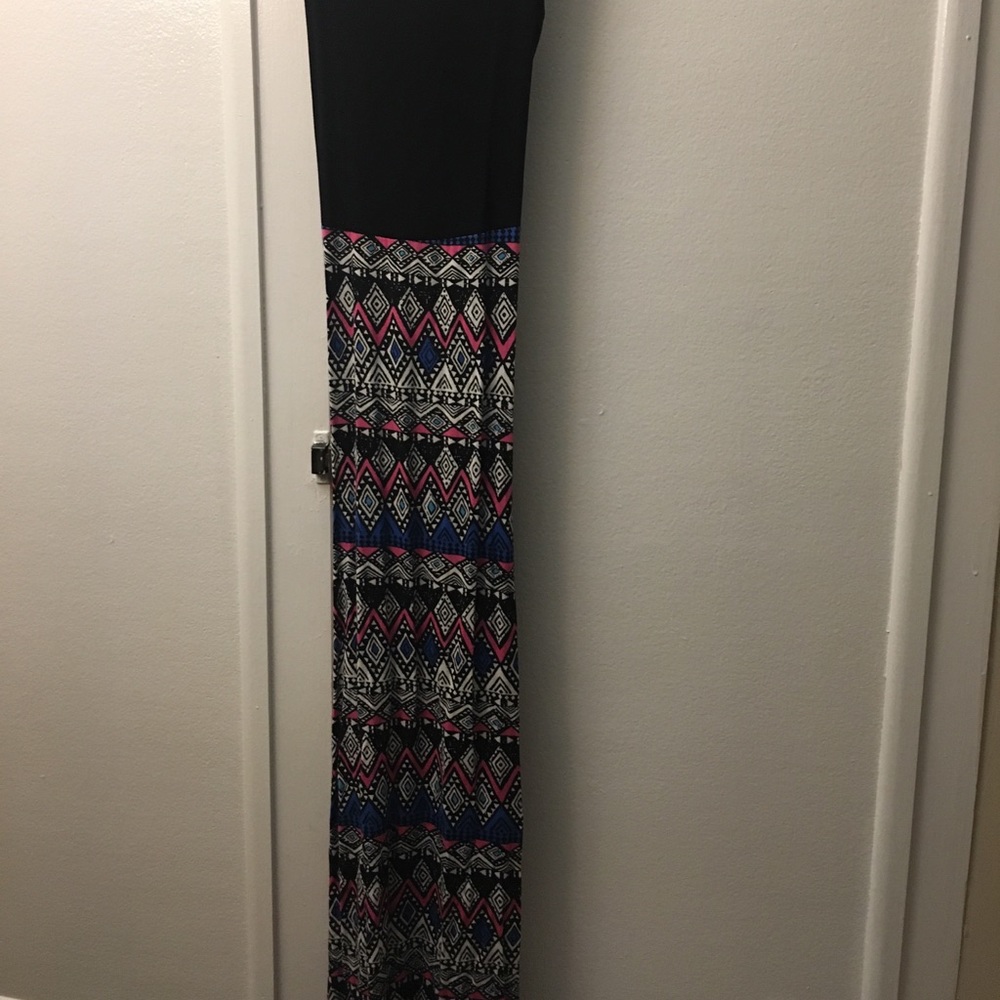 Aztec, cutout back, maxi